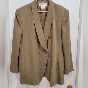 Olive Green Jones New York Blazer Size 16 Good Condition